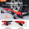 VEVOR Wheel Dolly, Max Capacity 1500 Lbs Car Dolly, Car Jack Dolly Lifter with Wheels, Heavy Duty Vehicle Positioning Hydraulic Tire Jack, for Vehicle Car Auto Repair Moving, Set of 2
