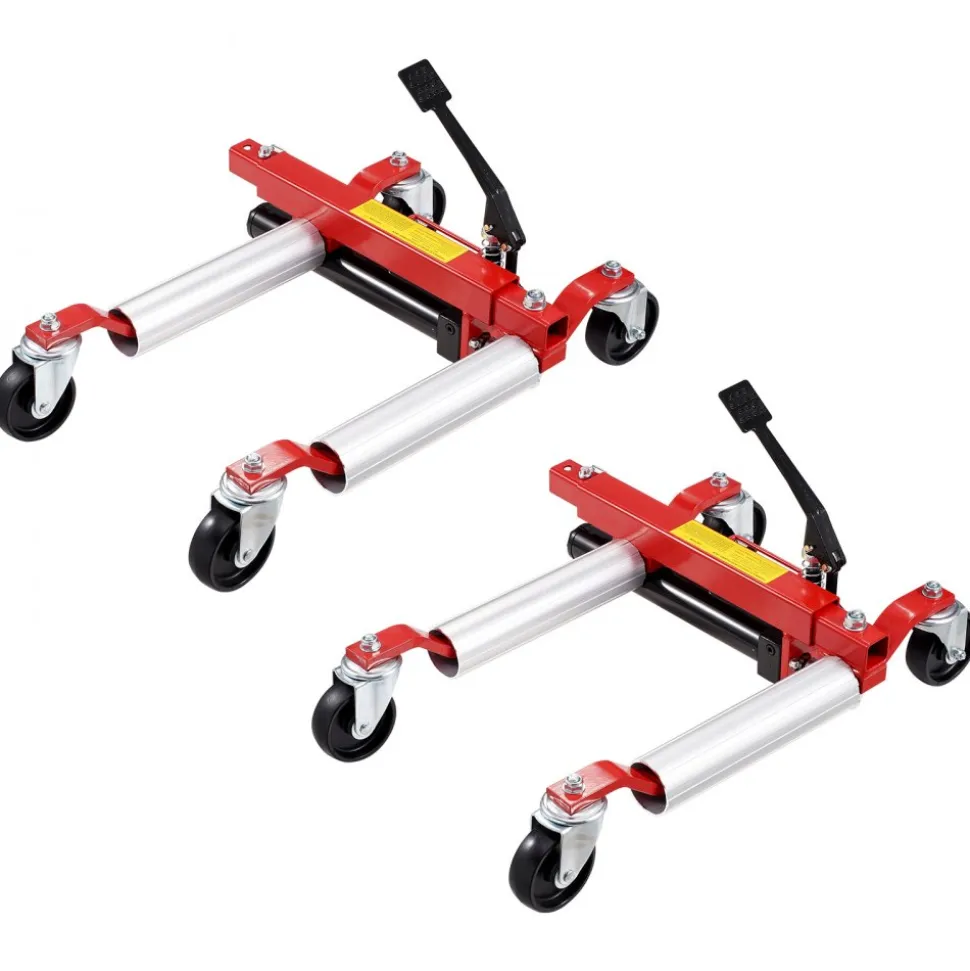 VEVOR Wheel Dolly, Max Capacity 1500 Lbs Car Dolly, Car Jack Dolly Lifter with Wheels, Heavy Duty Vehicle Positioning Hydraulic Tire Jack, for Vehicle Car Auto Repair Moving, Set of 2