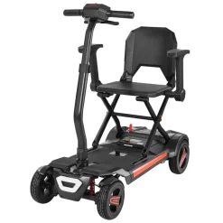 VEVOR 4-Wheel Electric Mobility Scooter for Adults & Seniors, Integrated Foldable Mobility Scooter with 9.3 Miles Long Range, All Terrain Travel Wheelchair with 9° Climbing Capacity & 265LBS Loading