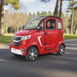 VEVOR 4-Wheel Enclosed Mobility Scooter for Seniors Adults, 660lbs Capacity, 3-Seater 2000W Electric Recreational Mobility Scooter 45 Miles Long Range, Remote Unlock, All-Terrain for Touring Shopping