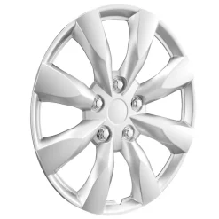 VEVOR Wheel Rim Cover Hubcaps, 16 in Diameter, Sturdy & Durable Scratch-Resistant Hubcap with Snap & Valve Nozzle Hole, ABS & PC Hubcap with High Rigidity & Less Wind Drag, Fits for All Weather Use
