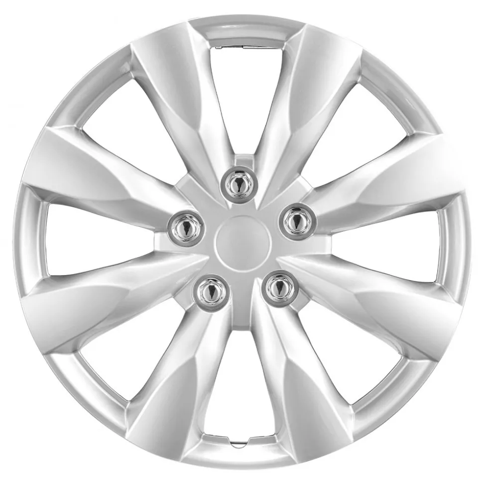 VEVOR Wheel Rim Cover Hubcaps, 16 in Diameter, Sturdy & Durable Scratch-Resistant Hubcap with Snap & Valve Nozzle Hole, ABS & PC Hubcap with High Rigidity & Less Wind Drag, Fits for All Weather Use