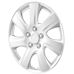 VEVOR Wheel Rim Cover Hubcaps, 16 in Diameter, Sturdy & Durable Scratch-Resistant Hubcap with Snap & Valve Nozzle Hole, ABS & PC Hubcap with High Rigidity & Less Wind Drag, Fits for All Weather Use