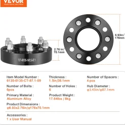 VEVOR Wheel Spacers, 1.5