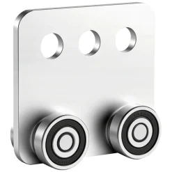 VEVOR 4 Wheel Trolley Assembly Rollers, 4 Pcs 1100 lbs Load, Dual Bearing Trolley Assembly for 1-5/8" Wide and All 1-5/8" or Taller Strut Channel, Heavy Duty Sliding Track System for Warehouse Garage