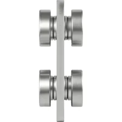 VEVOR 4 Wheel Trolley Assembly Rollers, 4 Pcs 1100 lbs Load, Dual Bearing Trolley Assembly for 1-5/8