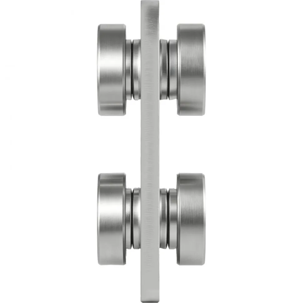VEVOR 4 Wheel Trolley Assembly Rollers, 4 Pcs 1100 lbs Load, Dual Bearing Trolley Assembly for 1-5/8" Wide and All 1-5/8" or Taller Strut Channel, Heavy Duty Sliding Track System for Warehouse Garage