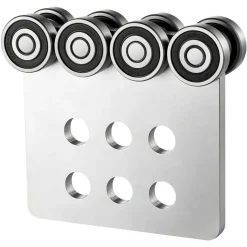 VEVOR 8 Wheel Trolley Assembly Rollers, 4 Pcs 3000 lbs Load, Dual Bearing Trolley Assembly for 1-5/8