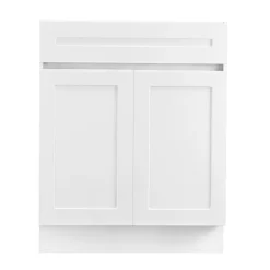 VEVOR White Shaker Base Cabinet, 30-Inch Unassembled Sink Base Cabinet, 30