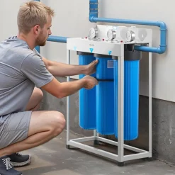 VEVOR  Whole House Water Filter System, 3-Stage | Sediment, GAC, CTO | 4.5" x 20" Home Water Purifier Filter Reduce Chlorine, Chemicals, VOCs, Bad Taste, Odor, Rust