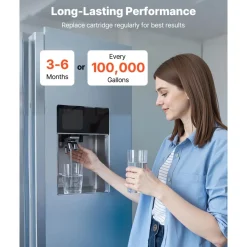 VEVOR Whole House Water Filter Replacement Cartridge, 4.5" x 20" Polypropylene Sediment Filter for 3-Stage Whole Home Water Filtration System, Reduce Sand, Rust, Chlorine, Bad Taste, Odor