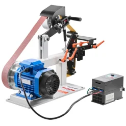 VEVOR 1500W 2HP Belt Sander Grinder, 2" x 82" Variable Speed Belt Grinder for Metalworking, 3 in 1 Belt Sander Polisher with 3 Grinding Moulds & Flat Platen Tool Rest for Knife Making