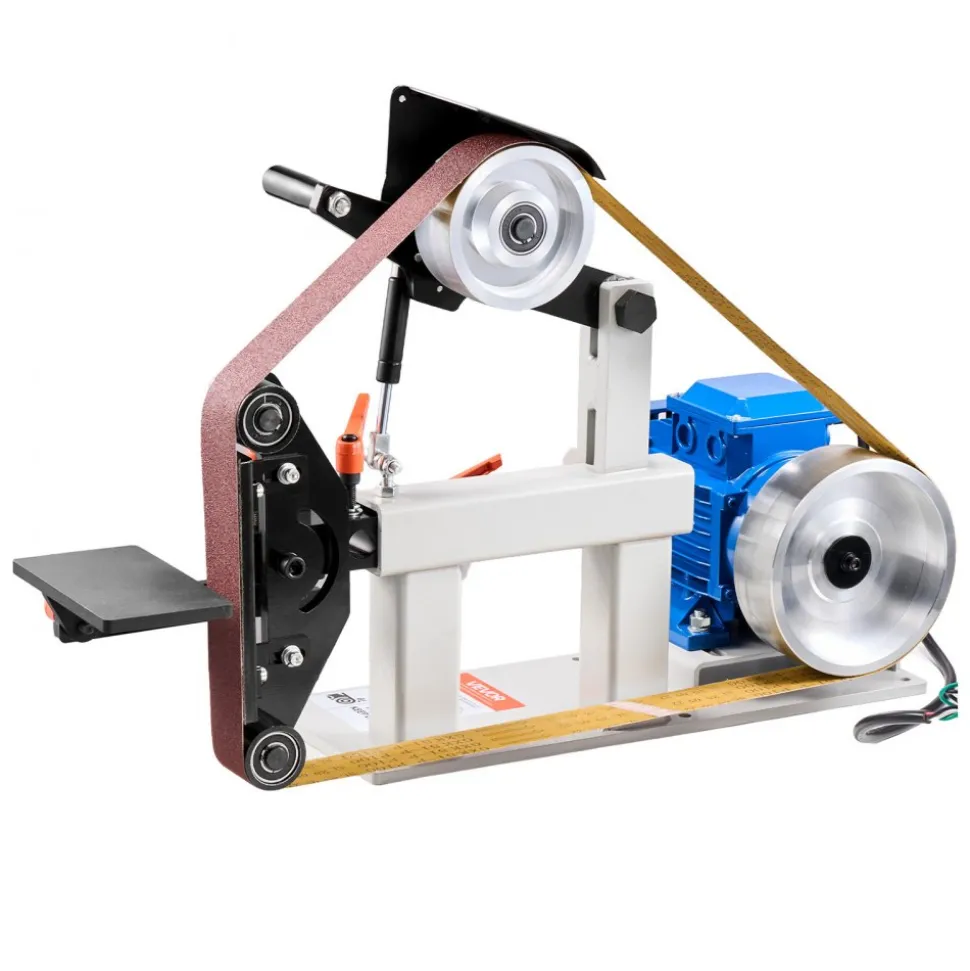 VEVOR 1500W 2HP Belt Sander Grinder, 2" x 82" Variable Speed Belt Grinder for Metalworking, 3 in 1 Belt Sander Polisher with 3 Grinding Moulds & Flat Platen Tool Rest for Knife Making