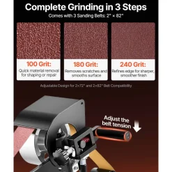 VEVOR 1500W 2HP Belt Sander Grinder, 2