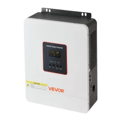 VEVOR 3000W Hybrid Solar Inverter, 24V DC to 230V AC, Pure Sine Wave Power Inverter, Built-in 80A MPPT Solar Controller, Compatible with Lead Acid Lithium Battery, for Home, Camper, Off-Grid