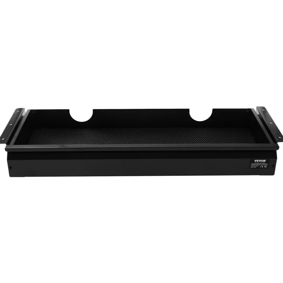 VEVOR 26" Wide Under Desk Drawer Slide Out, Under Desk Mounted Pull-out Drawer Attachment, Hidden Desktop Storage Organizer, Under Table Pencil Drawer for office Home Sit Stand Workstation, 29x9x4 in