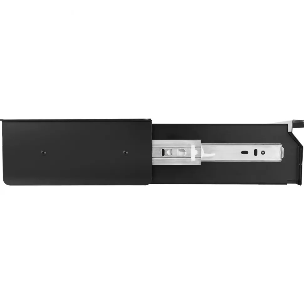 VEVOR 26" Wide Under Desk Drawer Slide Out, Under Desk Mounted Pull-out Drawer Attachment, Hidden Desktop Storage Organizer, Under Table Pencil Drawer for office Home Sit Stand Workstation, 29x9x4 in