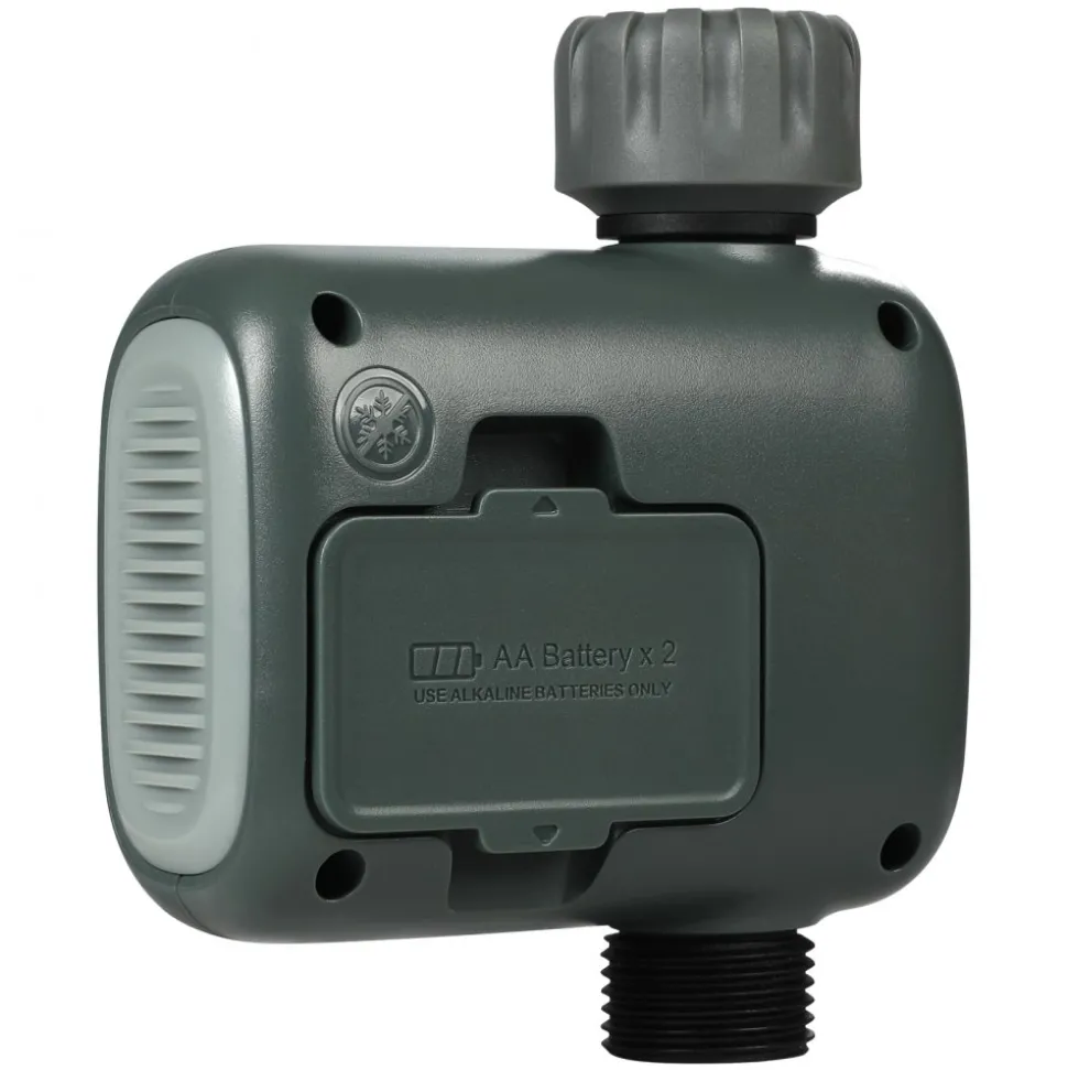 VEVOR WiFi Sprinkler Timer, Single Outlet, Smart Hose Faucet Water Timer with Brass Inlet, APP Control via 2.4Ghz WiFi or Bluetooth, Voice Control with Alexa Google Assistant, IPX6 for Yard Watering