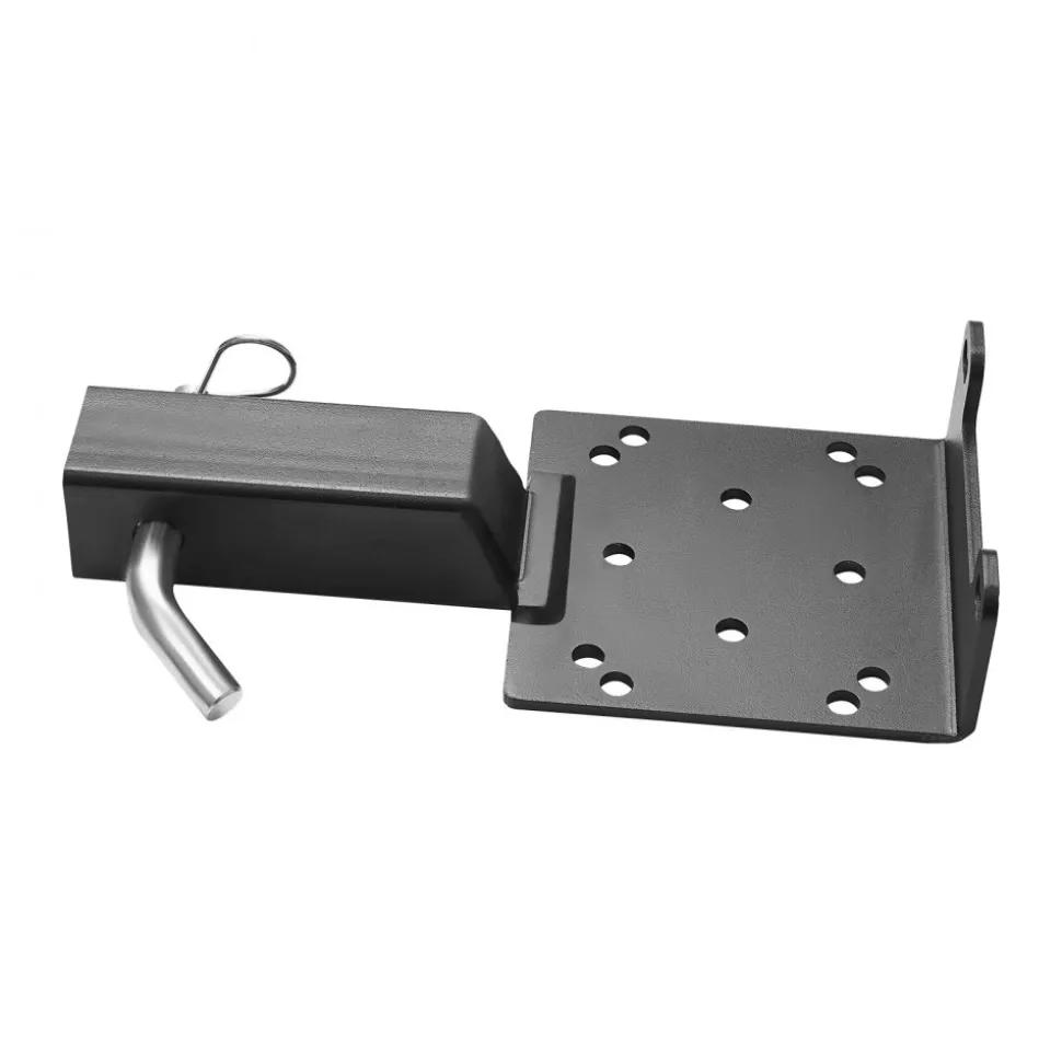 VEVOR Winch Mount, 3600 lbs / 1633 kg Load Capacity, Trailer Hitch Winch Mount with 2-inch Receiver, 2/4 Winch Bolt Holes, Powder Coated Steel, Suitable for ATV UTV Pickup Truck, Black