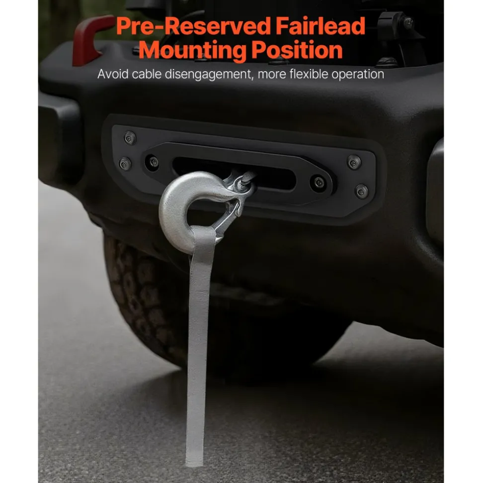 VEVOR Winch Mount, Winch Capacity of 907-1633 kg, Trailer Hitch Winch Mount for Select Polaris Ranger Models (2010-2021), 3 Mounting Hole Design, Powder Coated Steel, Fit for Muddy Road Rescue