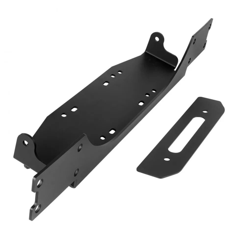 VEVOR Winch Mount, Winch Capacity of 907-1633 kg, Trailer Hitch Winch Mount for Select Polaris Ranger Models (2010-2021), 3 Mounting Hole Design, Powder Coated Steel, Fit for Muddy Road Rescue