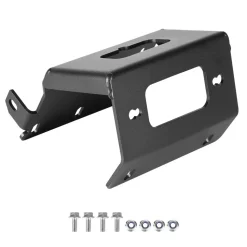VEVOR Winch Mount, Winch Capacity of 2000-3600 lbs, Trailer Hitch Winch Mount for Select Honda Foreman and Rancher Rubicon Models (2014-2021), 2 Mounting Hole Design, Powder Coated Steel, Black