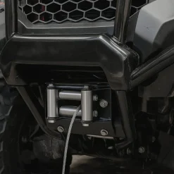 VEVOR Winch Mount, Winch Capacity of 2000-3600 lbs, Trailer Hitch Winch Mount for Select Honda Foreman and Rancher Rubicon Models (2014-2021), 2 Mounting Hole Design, Powder Coated Steel, Black