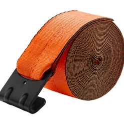 VEVOR Winch Straps, 4 in x 30 ft Truck Straps with Flat Hook, 10 Pack Heavy Duty Trailer Straps with 18000 lbs Break Strength, Cargo Tie-Down Straps, for Flatbeds, Trucks, Trailers, Farms & Rescues