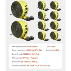 VEVOR Winch Straps, 4