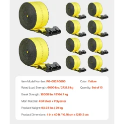 VEVOR Winch Straps, 4