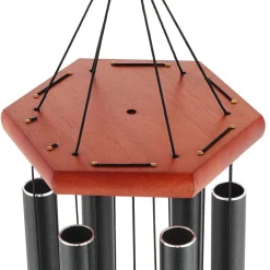 VEVOR Wind Chimes for Outside, 60 in, Deep Tone Wind Chimes with 6 Tubes, Unique Large Memorial Wind Chimes for Anniversary, Amazing Outdoor Decor for Your Patio, Porch, Garden and Backyard, Black