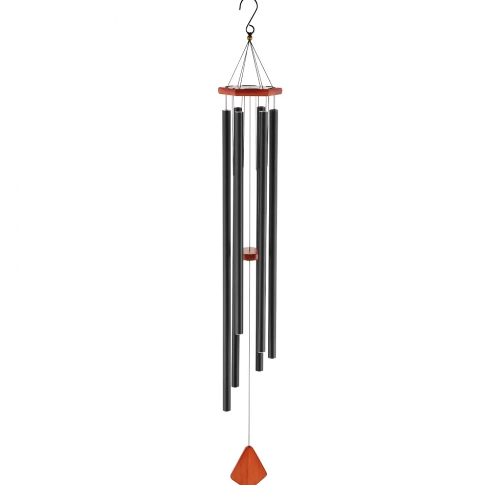 VEVOR Wind Chimes for Outside, 60 in, Deep Tone Wind Chimes with 6 Tubes, Unique Large Memorial Wind Chimes for Anniversary, Amazing Outdoor Decor for Your Patio, Porch, Garden and Backyard, Black