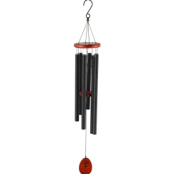 VEVOR Wind Chimes for Outside, 41 in, Deep Tone Wind Chimes with 6 Tubes, Unique Large Memorial Wind Chimes for Anniversary, Amazing Outdoor Decor for Your Patio, Porch, Garden and Backyard, Black