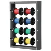 VEVOR Wire Spool Rack, 4 Adjustable Rods, Cold-Rolled Steel Wire Spool Holder Wall Mounted for Multi-Spools, Wiring Storage, 150 lbs Capacity Cable Dispenser, for Electrical Industrial Retail Use