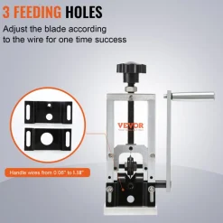 VEVOR Wire Stripping Machine,Wire Stripper with Hand Crank or Drill Powered,0.06''-1.18'' Copper Wire Stripper,Visible Stripping Depth Reference,Portable Aluminum Frame Wire Peeler