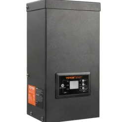 VEVOR 600W Landscape Transformer, Timer & Photocell Sensor Equipped, Weatherproof Outdoor Lighting Converter, 120V AC to 12V/14V AC, Ideal for Exterior, Spotlight, Pathway, Pool Lighting, ETL Certi