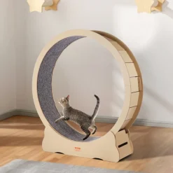 VEVOR Wooden Cat Exercise Wheel, 52