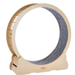 VEVOR Wooden Cat Exercise Wheel, 43.3