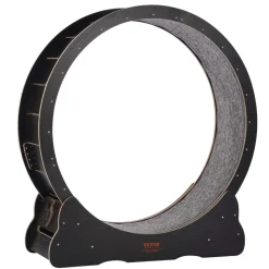 VEVOR Wooden Cat Exercise Wheel, 43.3