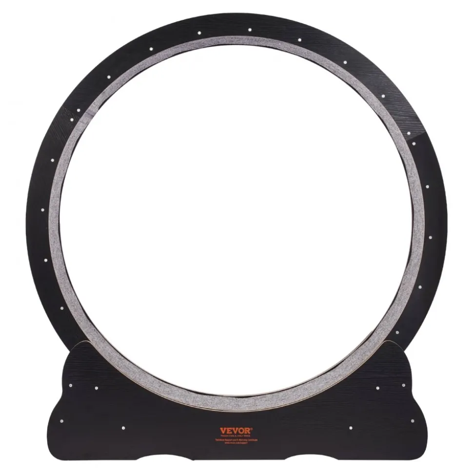 VEVOR Wooden Cat Exercise Wheel, 43.3" Large Cat Treadmill Wheel for Indoor Cats, Cat Running Wheel with Detachable Carpet & Cat Teaser for Running/Walking/Training, Suitable for Most Cats Black