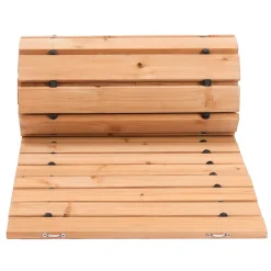 VEVOR Wooden Garden Pathway, 8 ft L x 17 in W, Non-Slip Straight Garden Walkway, Roll Out Cedar Outdoor Walkway Path with Wire Rope Connection, Decorative Garden Paver for Backyard Wedding Party