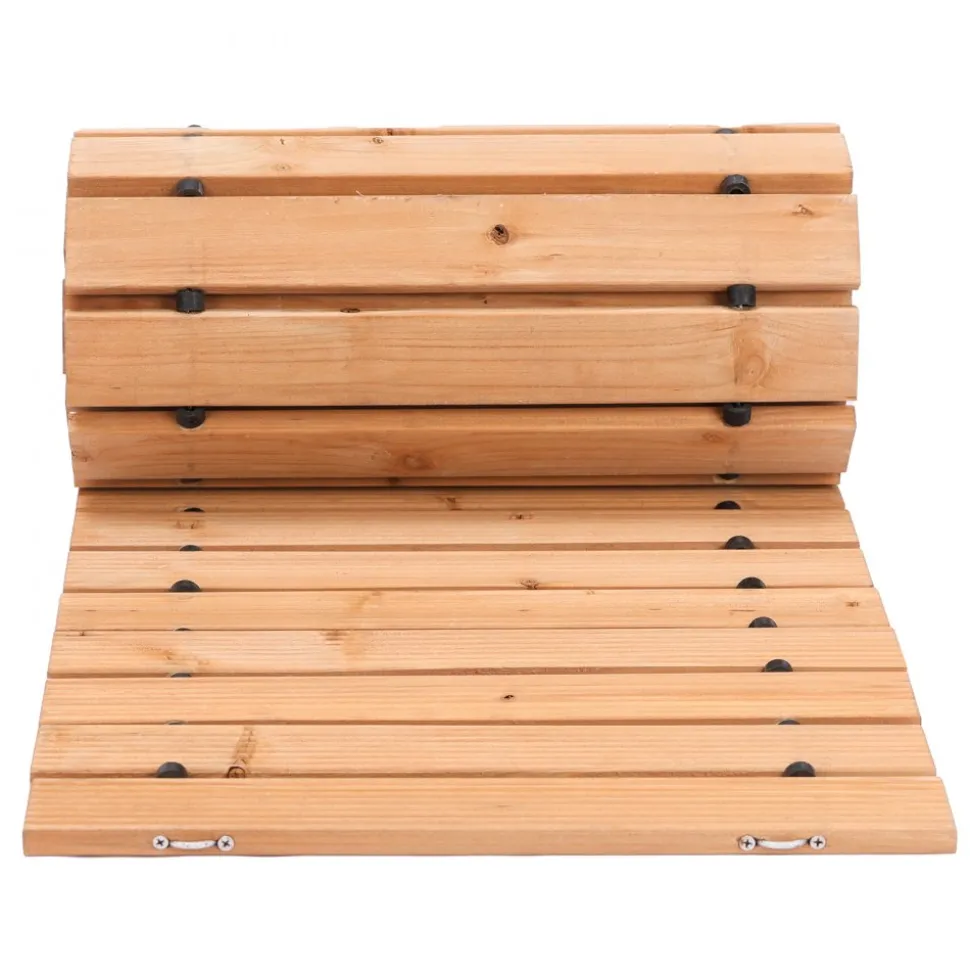 VEVOR Wooden Garden Pathway, 8 ft L x 17 in W, Non-Slip Straight Garden Walkway, Roll Out Cedar Outdoor Walkway Path with Wire Rope Connection, Decorative Garden Paver for Backyard Wedding Party
