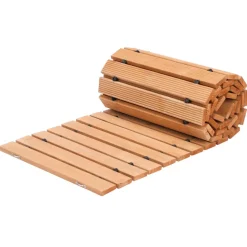 VEVOR Wooden Garden Pathway, 8 ft L x 17 in W, Non-Slip Straight Garden Walkway, Roll Out Cedar Outdoor Walkway Path with Wire Rope Connection, Decorative Garden Paver for Backyard Wedding Party