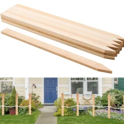 VEVOR Wooden Garden Stakes, 25 Pcs 36 x 0.5 x1.5 in Survey Grading Stakes, Garden Ground Stake with Sharp Point, Fir Wood Plant Support Stake, Sign Posts for Silt Fence Backyard Boundaries Baselines