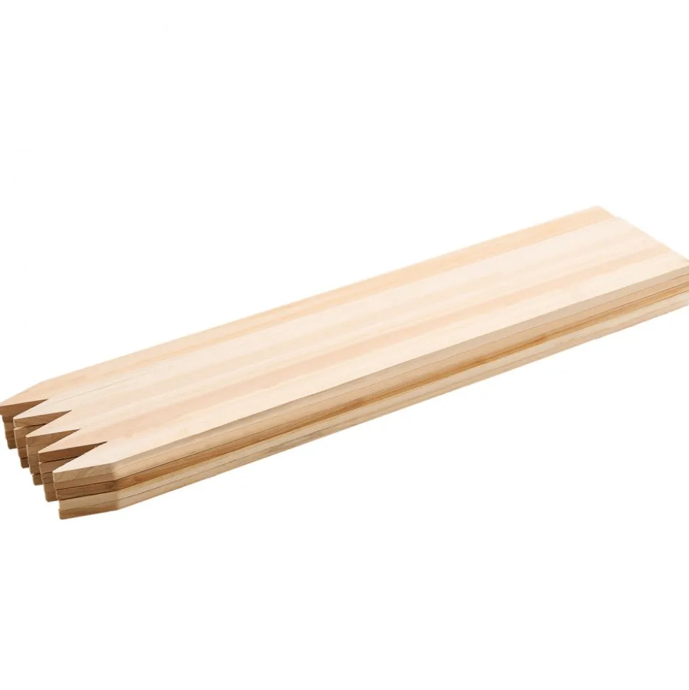 VEVOR Wooden Garden Stakes, 25 Pcs 36 x 0.5 x1.5 in Survey Grading Stakes, Garden Ground Stake with Sharp Point, Fir Wood Plant Support Stake, Sign Posts for Silt Fence Backyard Boundaries Baselines