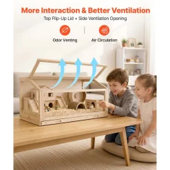 VEVOR Wooden Hamster Cage 39.4