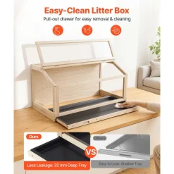 VEVOR Wooden Hamster Cage 39.4