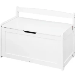 VEVOR Wooden Toy Chest for Kids, Toddler Toy Storage Box with Flip-Top Lid and Safety Hinge, 32.68 x 17.91 x 24.02