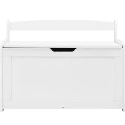 VEVOR Wooden Toy Chest for Kids, Toddler Toy Storage Box with Flip-Top Lid and Safety Hinge, 32.68 x 17.91 x 24.02