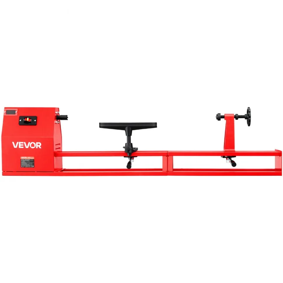 VEVOR Wood Lathe 1/2 HP 14" x 40" Benchtop Wood Lathe Machine 4 Speeds, 930/1500/2050/2500 RPM, with Tool Rest, Wrenches, Faceplate, Heavy Duty, for Beginner Professional Woodworking, Woodturning